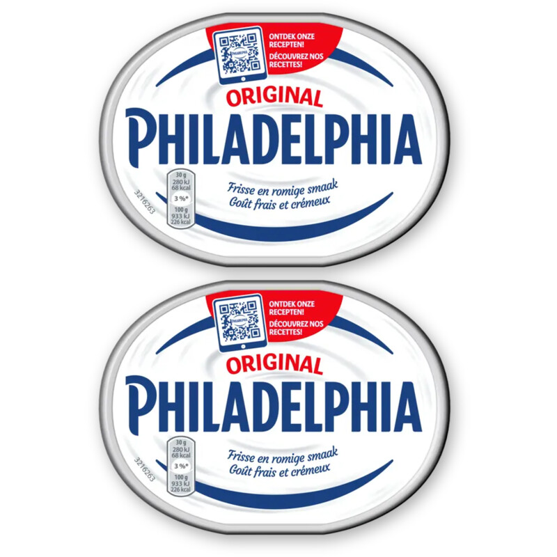 Philadelphia Zuivelspread naturel 2-pack