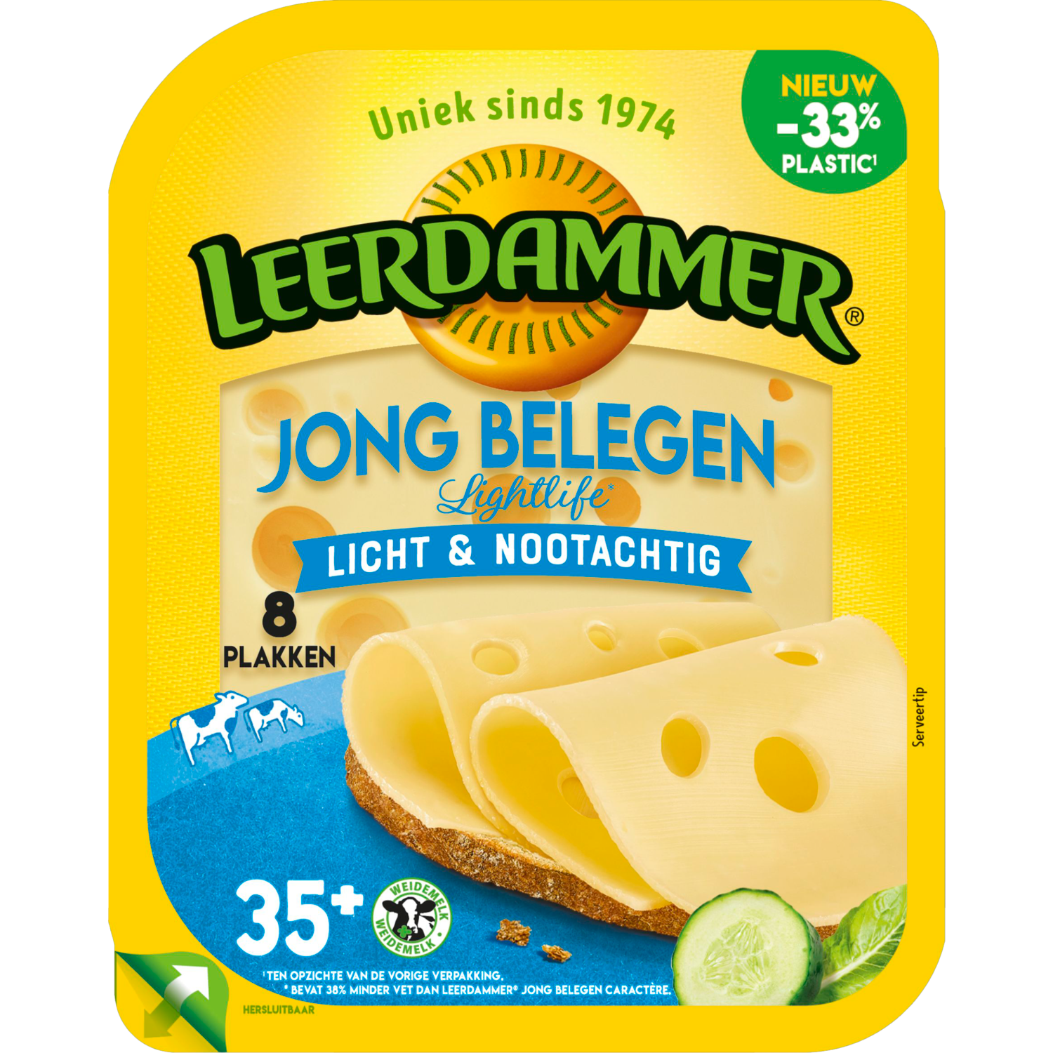 Leerdammer Lightlife jong belegen 35+ plakken