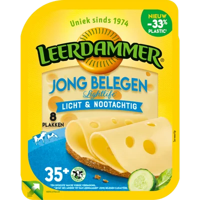 Leerdammer Lightlife jong belegen 35+ plakken
