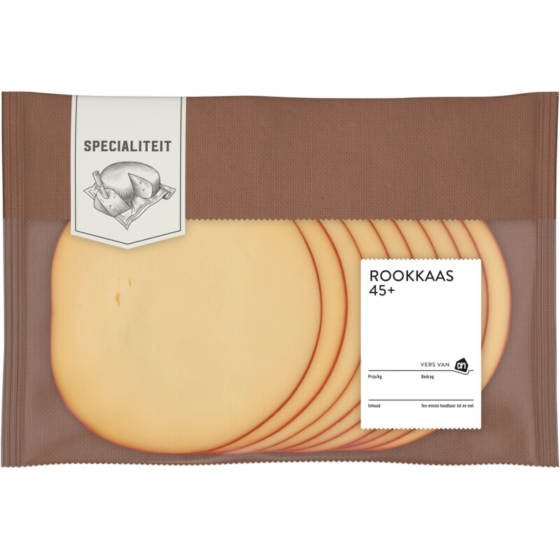 AH Rookkaas naturel 45+ plakken