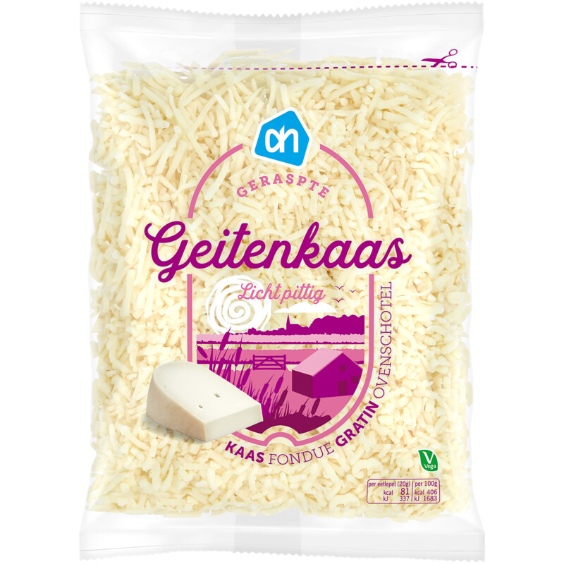 AH Geitenkaas bel licht pittig 50+ geraspt