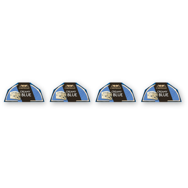 Castello Creamy blue kaas 4-pack