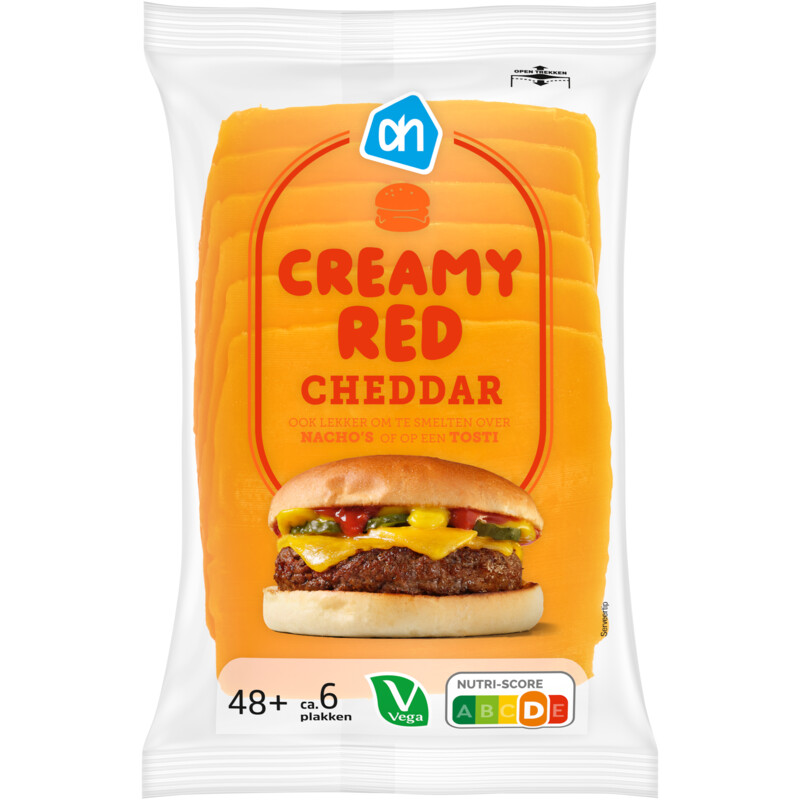 AH Creamy red cheddar 48+ plakken