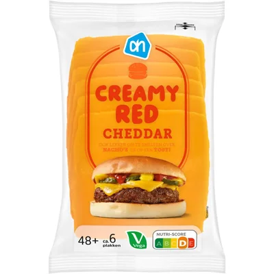 AH Creamy red cheddar 48+ plakken