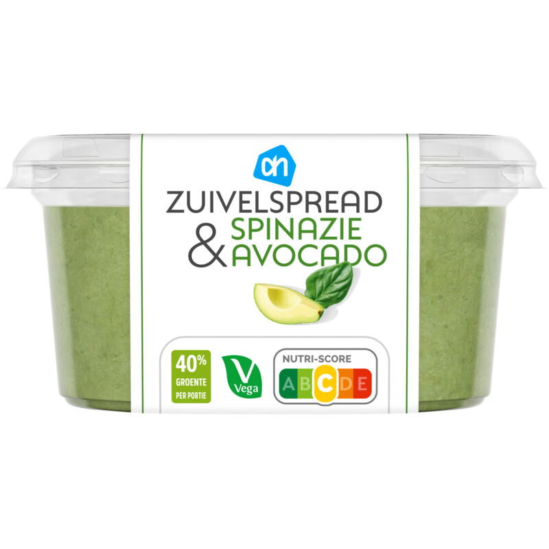 AH Zuivelspread spinazie avocado
