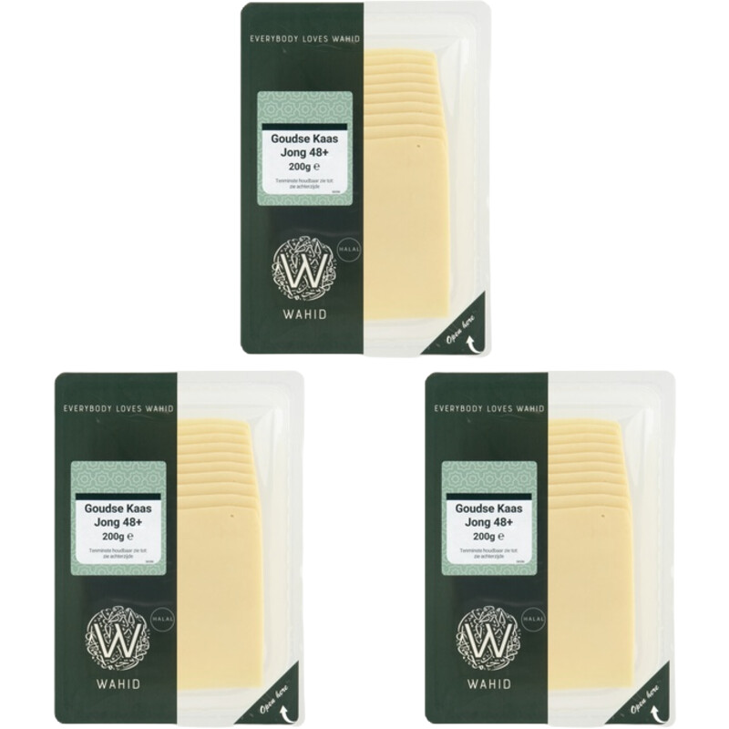 Wahid Goudse kaas jong 48+ plakken 3-pack