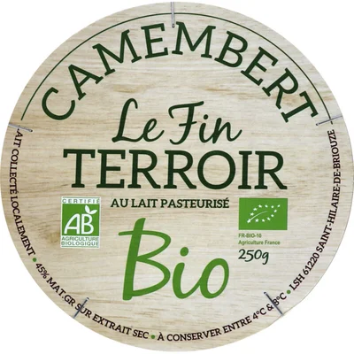 Le Fin Terroir Camembert bio