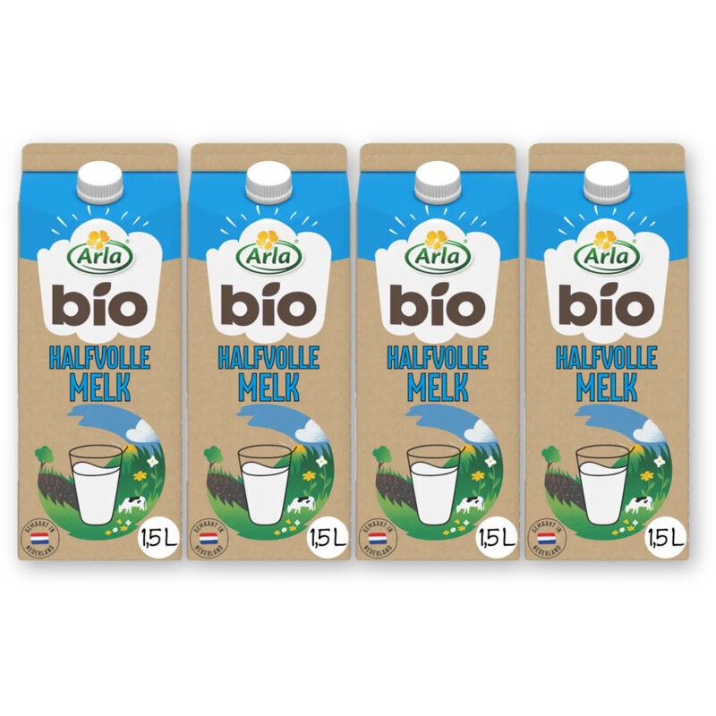 Arla Biologisch halfvolle melk 4-pack