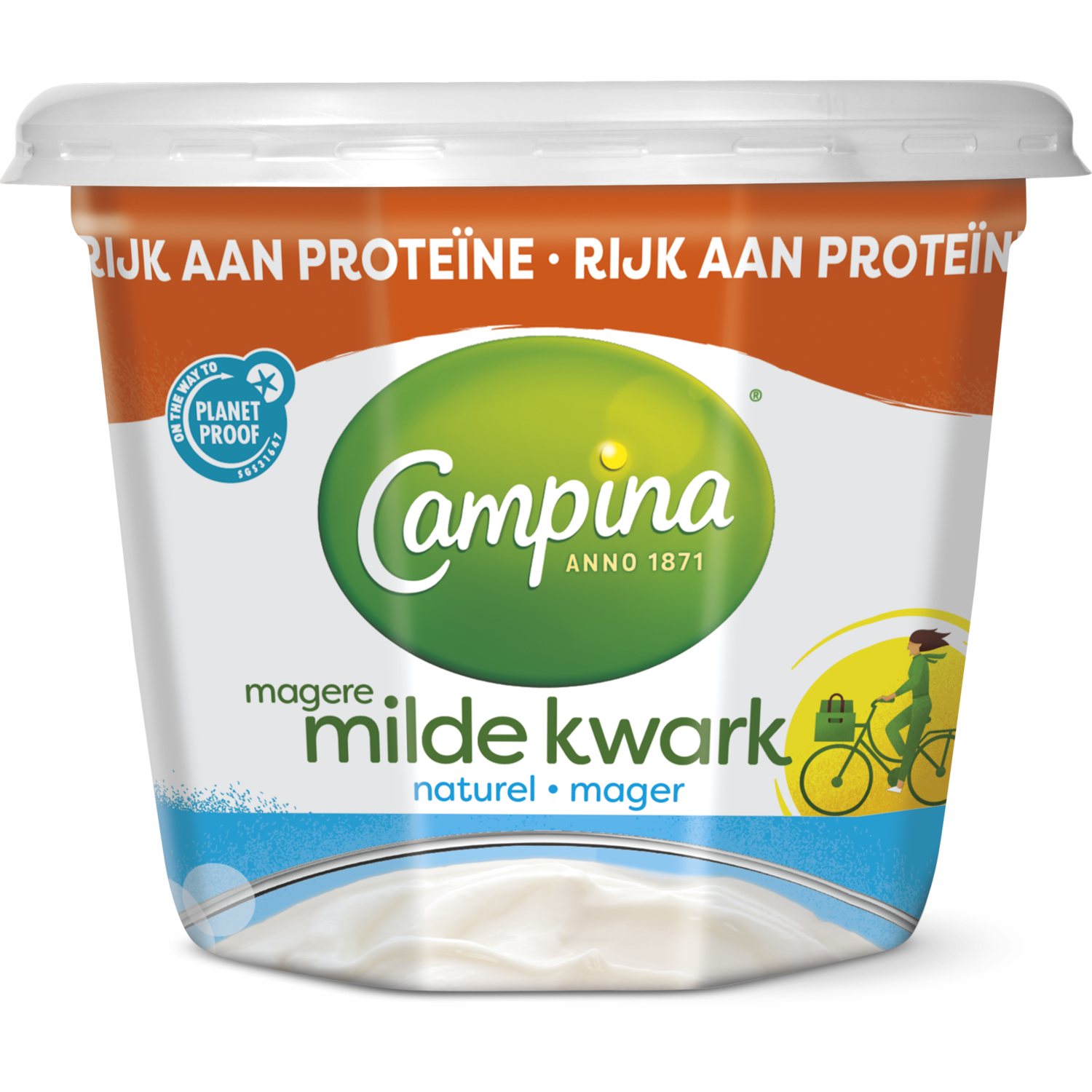Campina Magere milde kwark naturel
