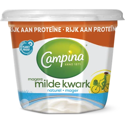 Campina Magere milde kwark naturel