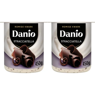 Danio Romige kwark stracciatella 2-pack