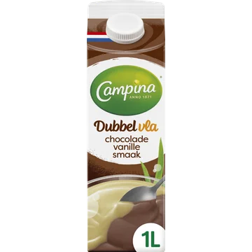 Campina Dubbelvla chocolade vanille smaak