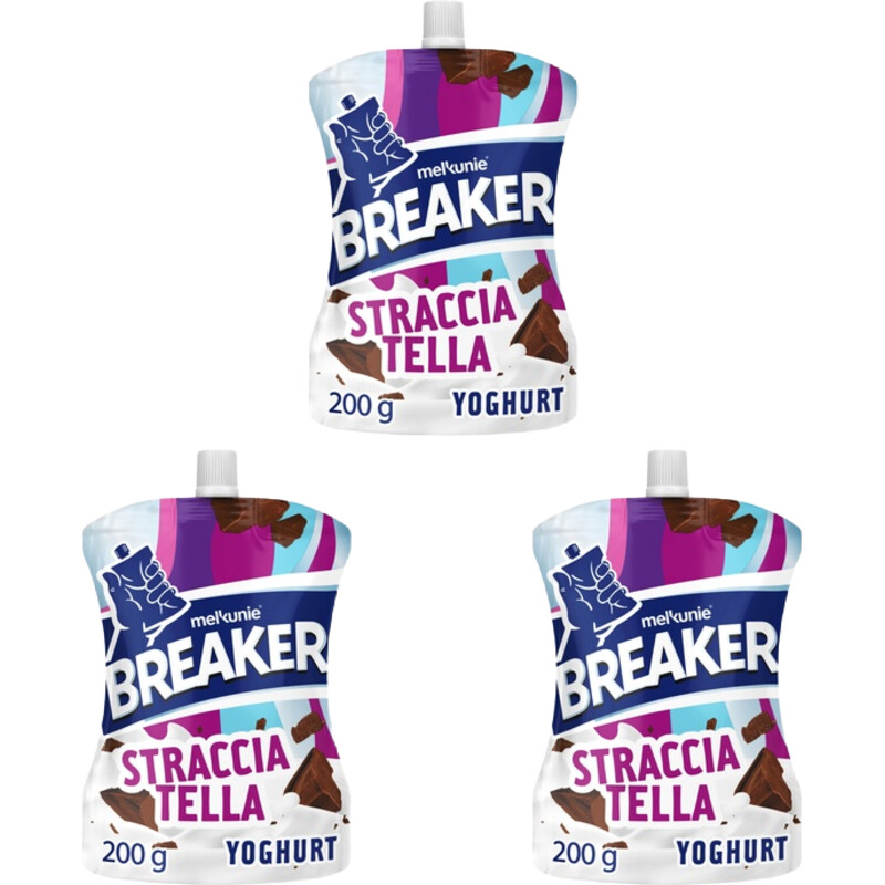Melkunie Breaker straciatella yoghurt 3-pack