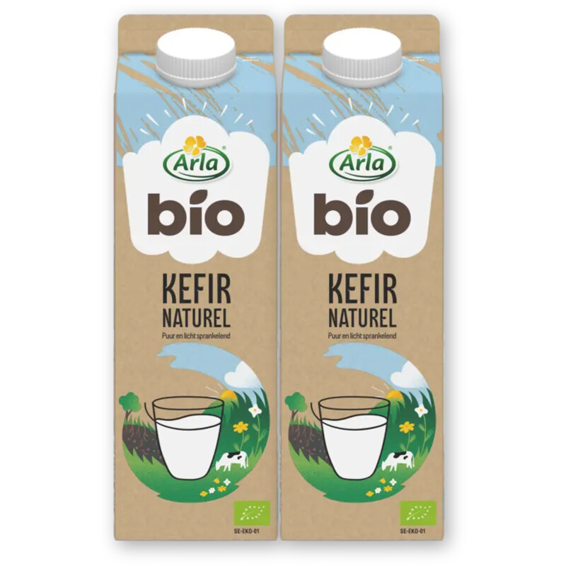 Arla Biologisch kefir naturel 2-pack