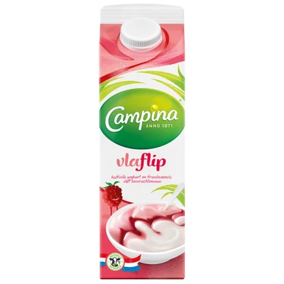 Campina Zacht en luchtig framboos smaak