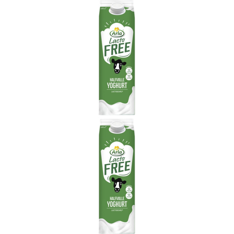 Arla Lactofree halfvolle yoghurt 2-pack