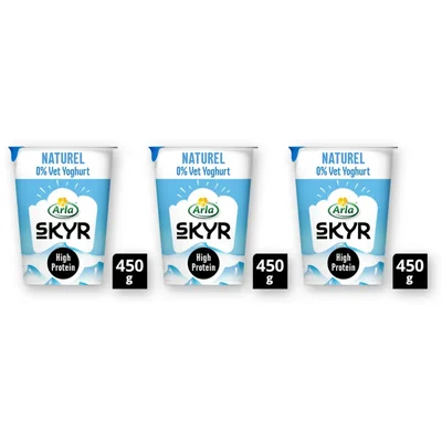 Arla Skyr naturel yoghurt 0% fat 3-pack