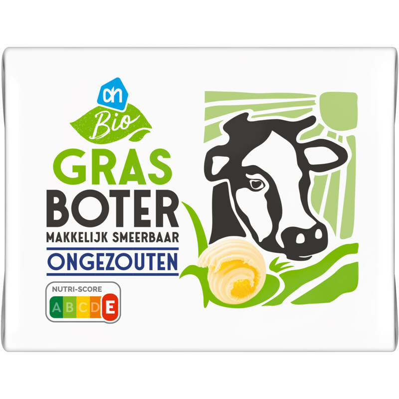 AH Biologisch Grasboter makkelijk smeerbaar ongezouten
