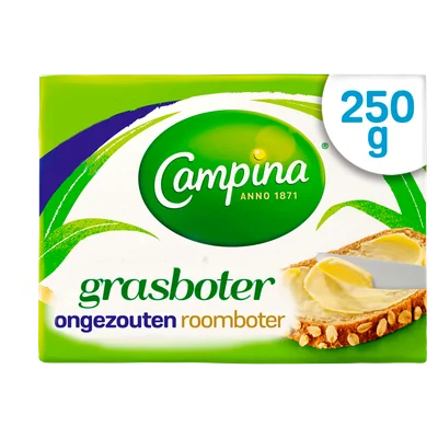 Campina Grasboter ongezouten roomboter