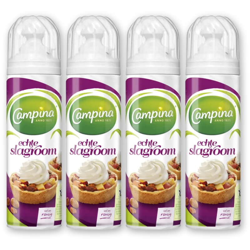 Campina Echte slagroom 4-pack