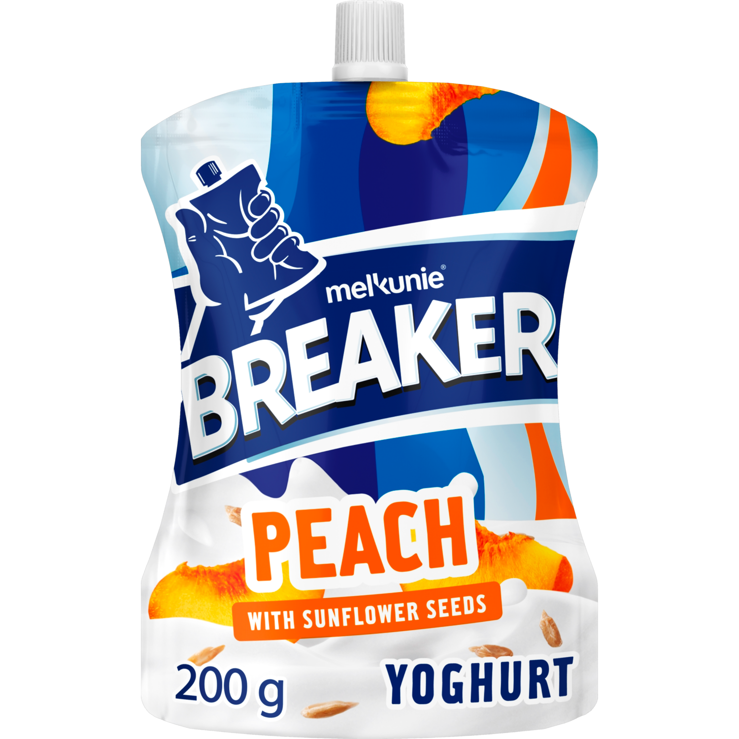 Melkunie Breaker perzik yoghurt zonnebloempitten