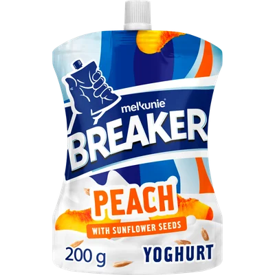 Melkunie Breaker perzik yoghurt zonnebloempitten