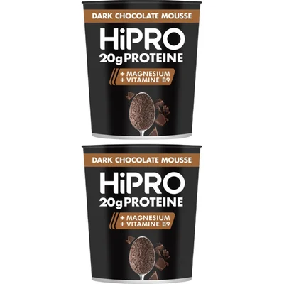 HiPRO Protein mousse dark chocolate 2-pack