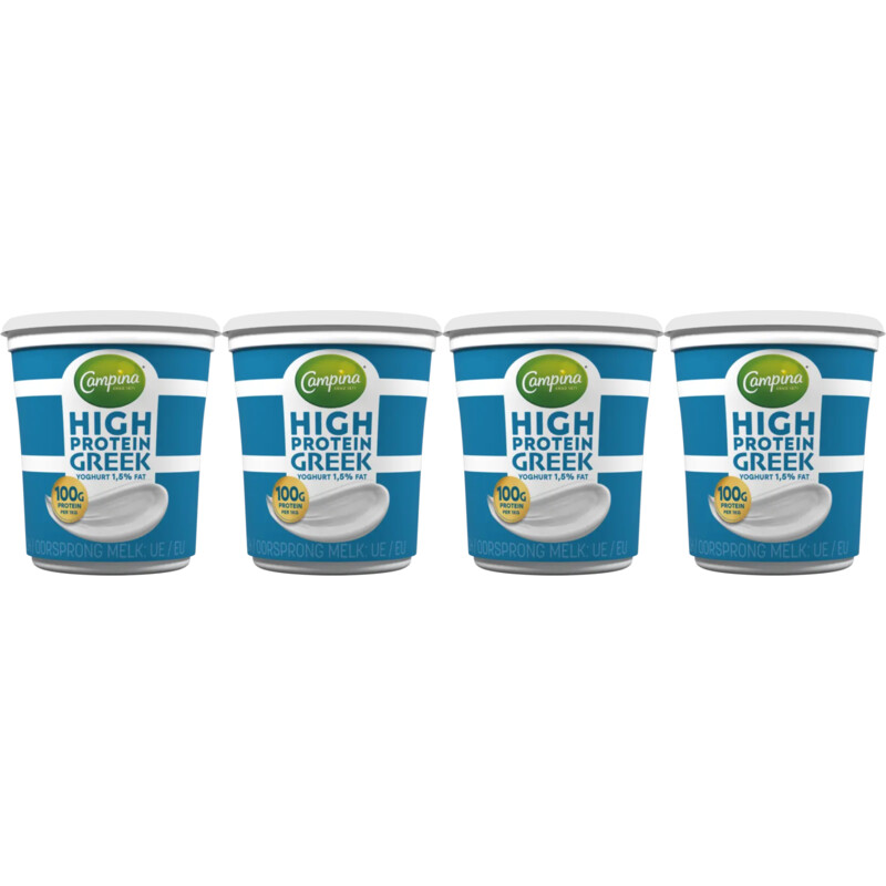 Campina High prot Greek yoghurt 1,5% fat 4-pack