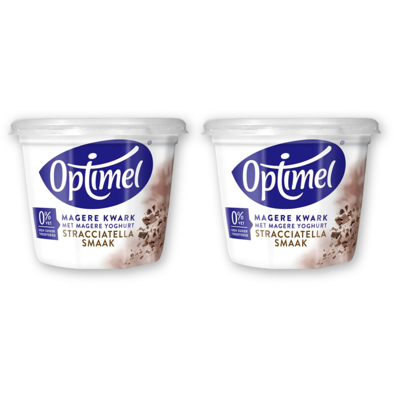 Optimel Magere kwark stracciatella 2-pack