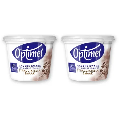 Optimel Magere kwark stracciatella 2-pack