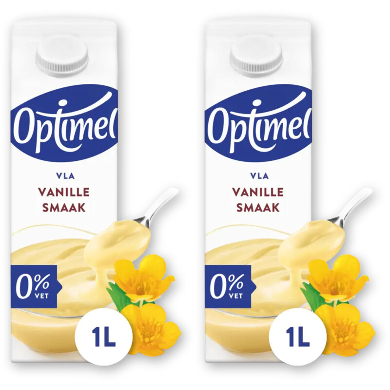 Optimel Magere vla vanille 2-pack