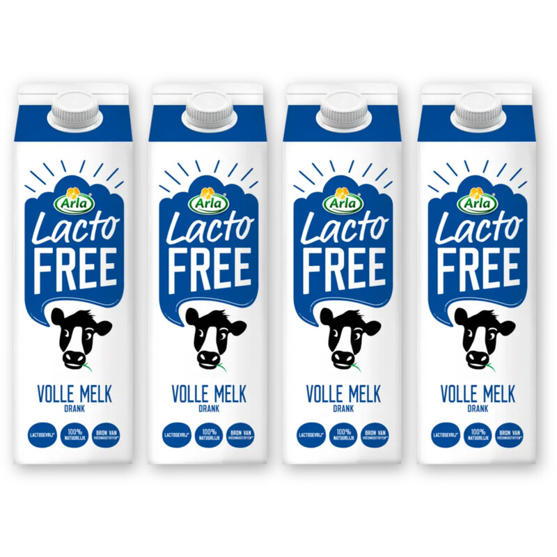 Arla Lactofree volle melk 4-pack