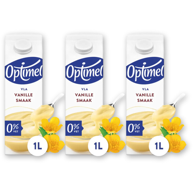 Optimel Magere vla vanille 3-pack