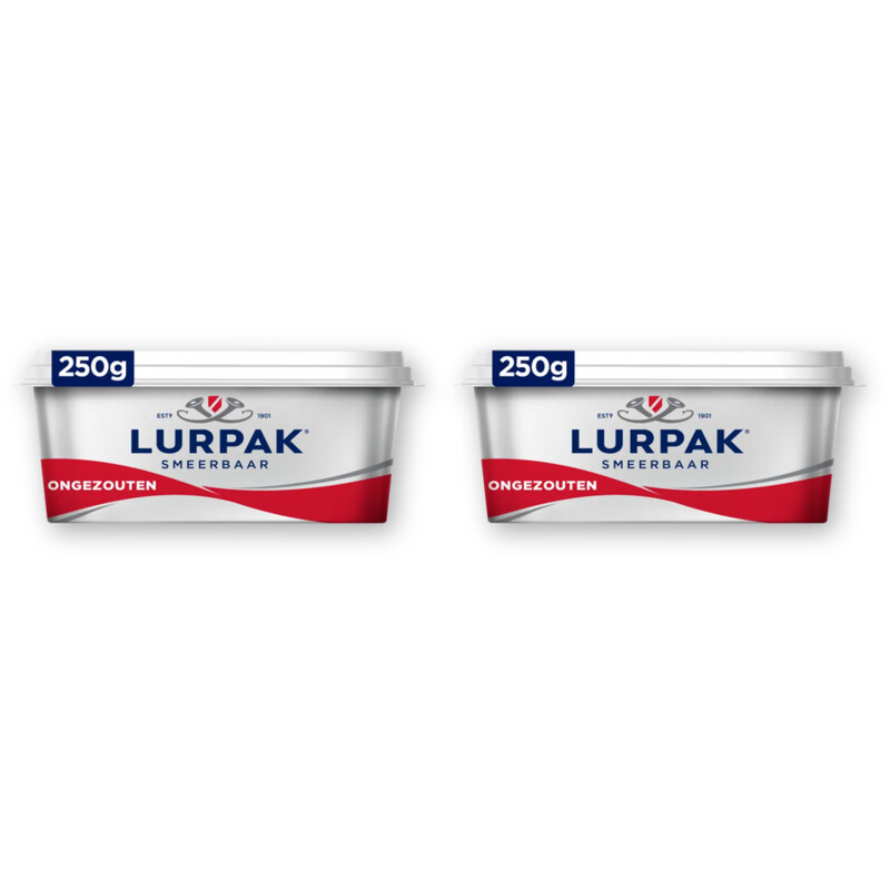 Lurpak Smeerbaar ongezouten 2-pack