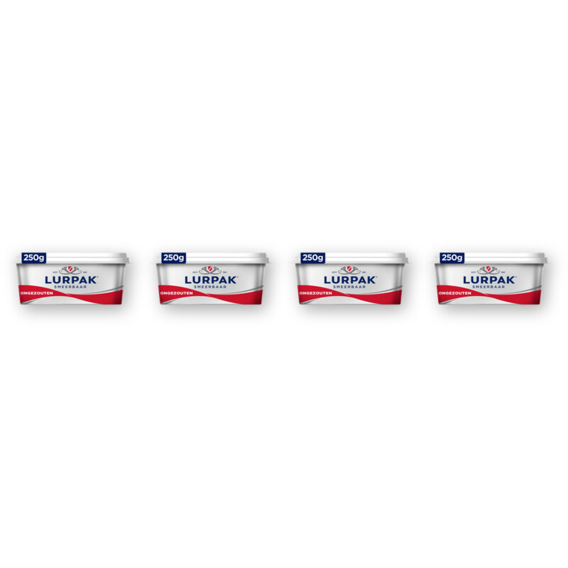 Lurpak Smeerbaar ongezouten 4-pack