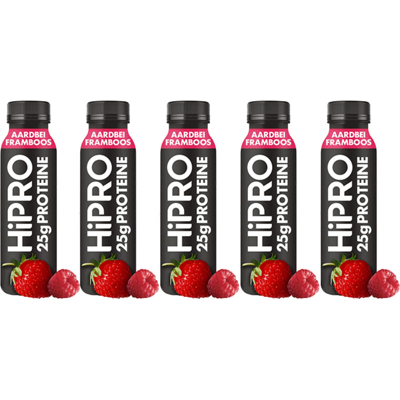 HiPRO Protein drink framboos aardbei 5-pack