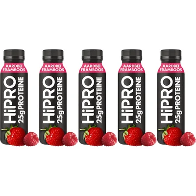 HiPRO Protein drink framboos aardbei 5-pack