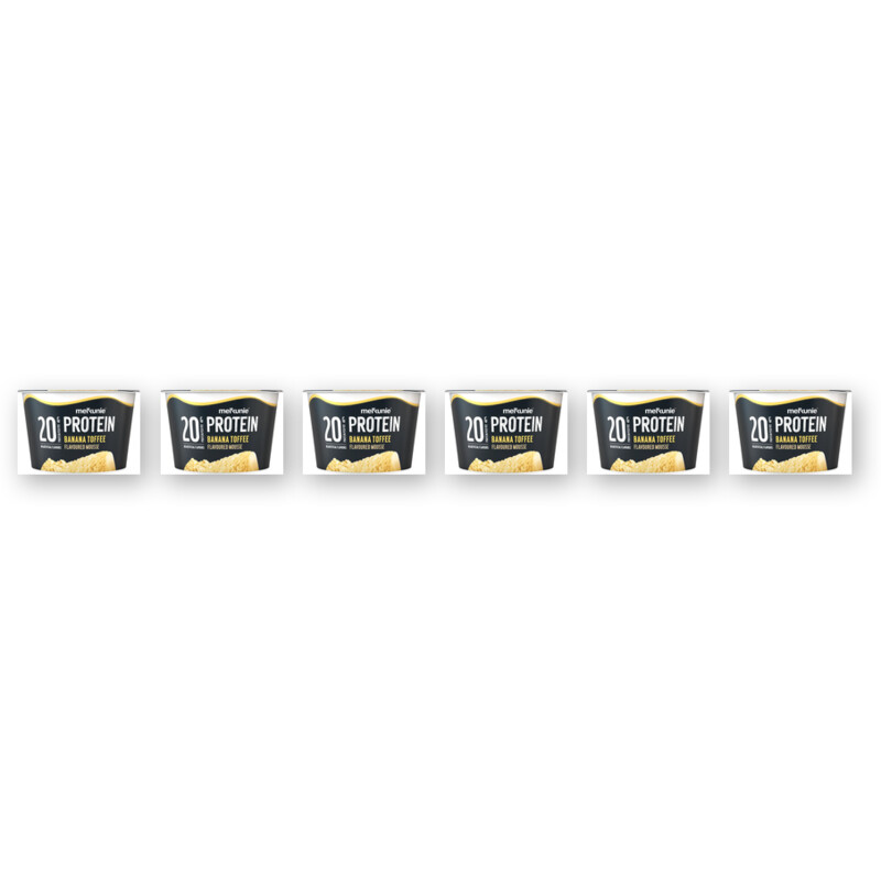 Melkunie Protein banana toffee mousse 6-pack