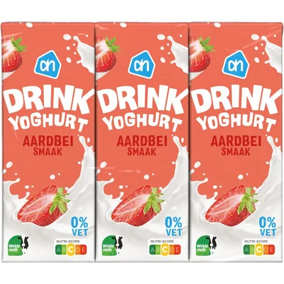 AH Drinkyoghurt aardbeismaak 6-pack