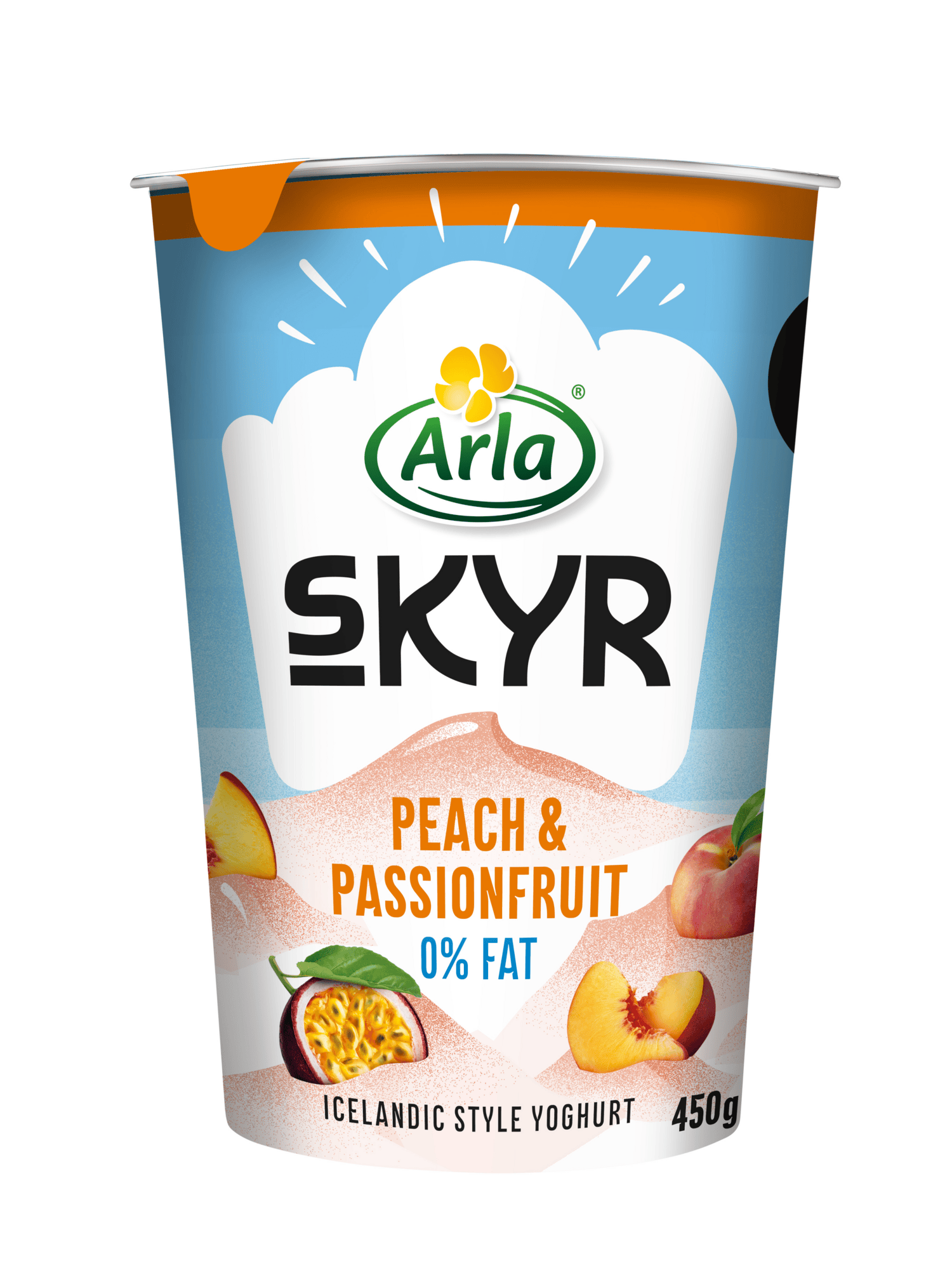Arla Skyr peach & passionfruit 0% vet