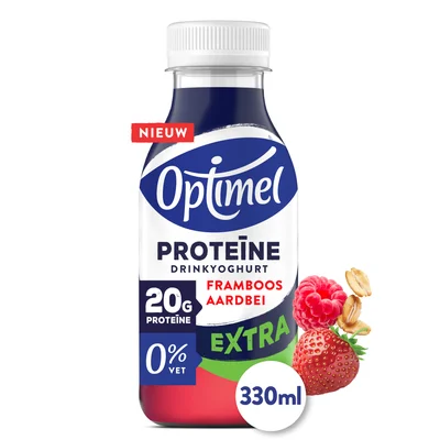 Optimel Proteine extra framboos aardbei
