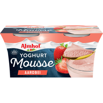 Almhof Yoghurt mousse aardbei