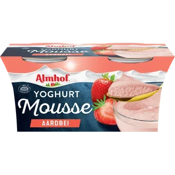 Almhof Yoghurt mousse aardbei