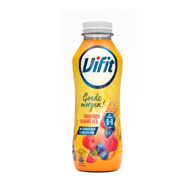 Vifit Goedemorgen framboos blauwe bes