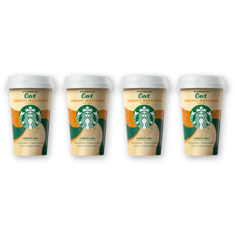 Starbucks Oat caramel macchiato ijskoffie 4-pack