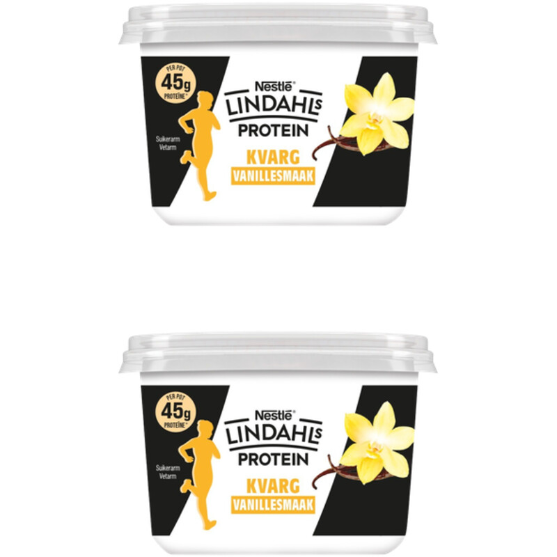 Lindahls Protein kvarg vanillesmaak 2-pack