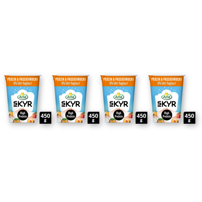 Arla Skyr peach & passionfruit 0% vet 4-pack