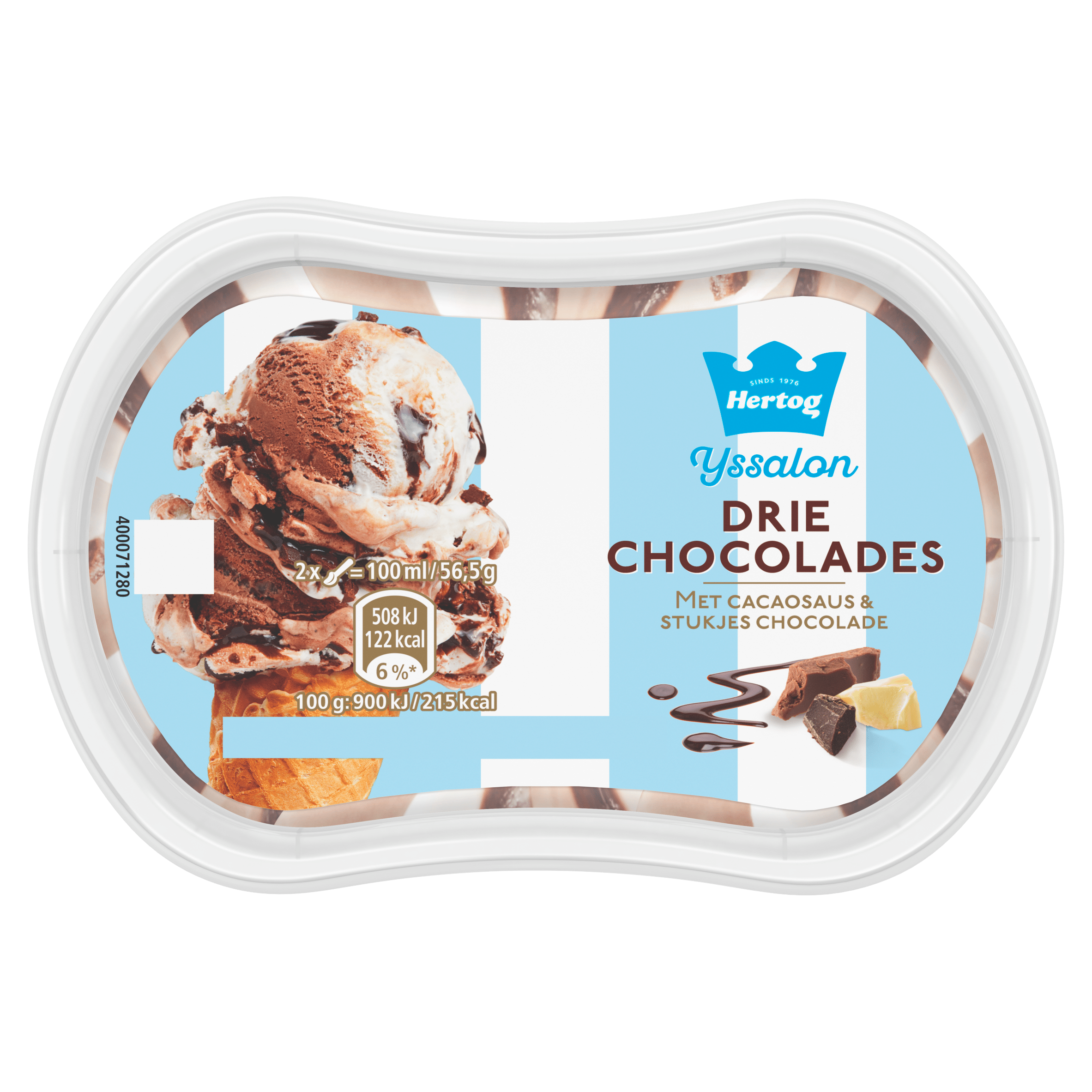 Hertog Ijssalon mini drie chocolades