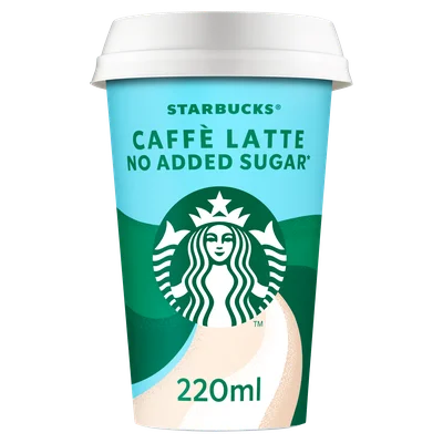 Starbucks Caffè latte no added sugar ijskoffie