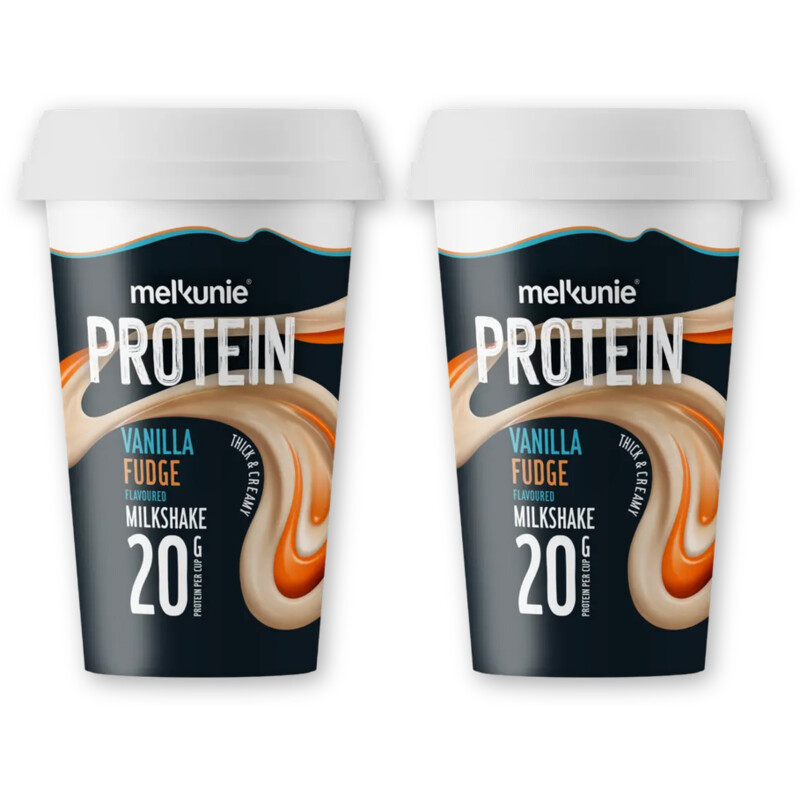 Melkunie Protein milkshake vanille fudge 2-pack